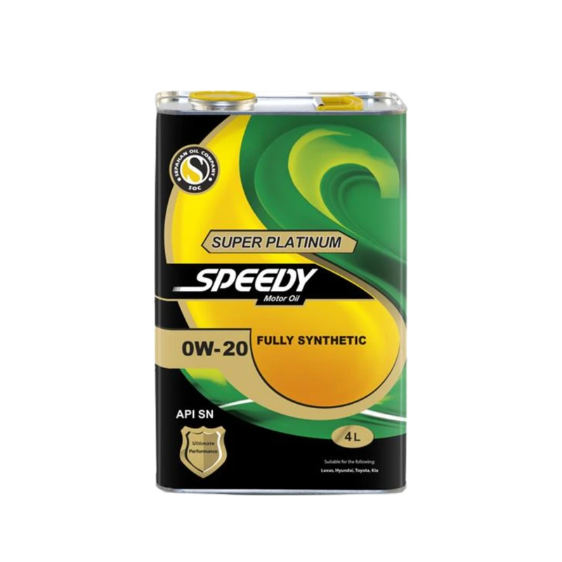 اسپیدی سوپر پلاتینیوم هیبریدی 0W20 API SN چهار لیتری (کارتن شش تایی)
